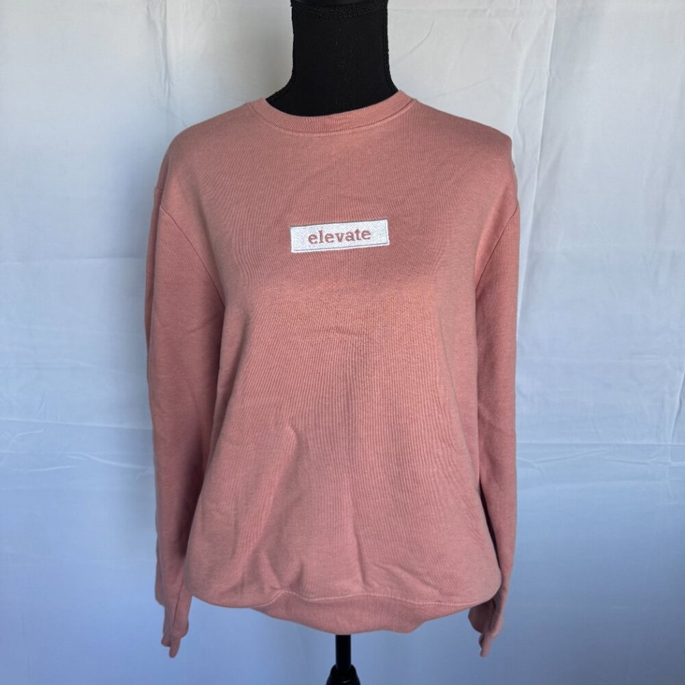 Pink Sweatshirt Elevate Size Large San Francisco Work Shirt Brand 0289